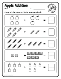 Apple Addition worksheet