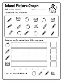 School Picture Graph worksheet