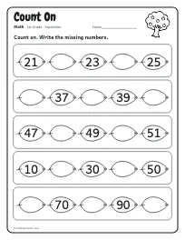 Count On worksheet