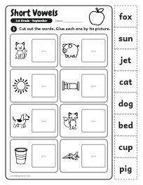 Short Vowels worksheet