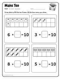 Make Ten worksheet