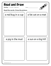 Read and Draw worksheet