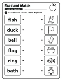 Read and Match worksheet