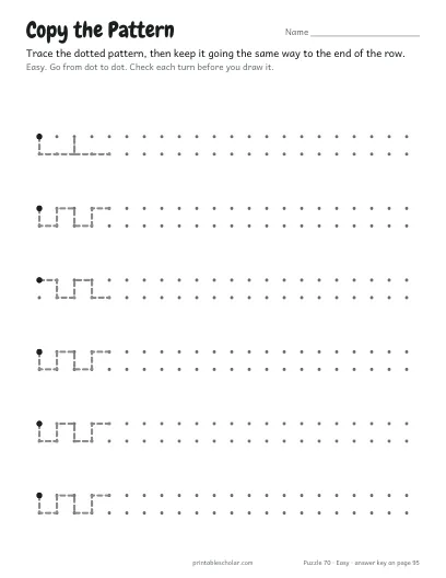 Copy the Pattern printable preview