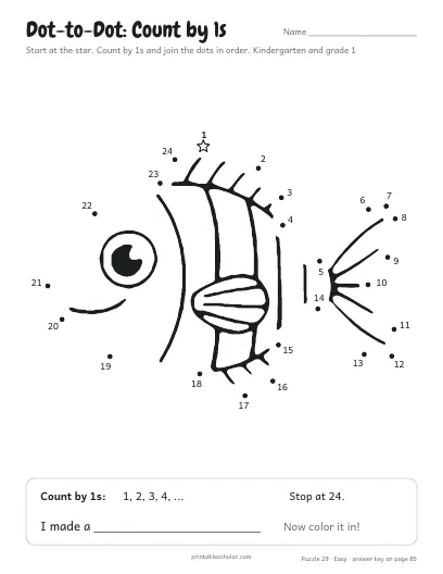 Dot-to-Dot: Count by 1s (Easy) preview