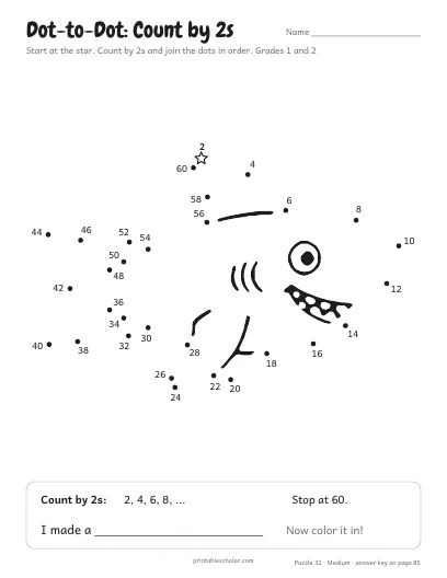 Dot-to-Dot: Count by 2s (Medium) preview