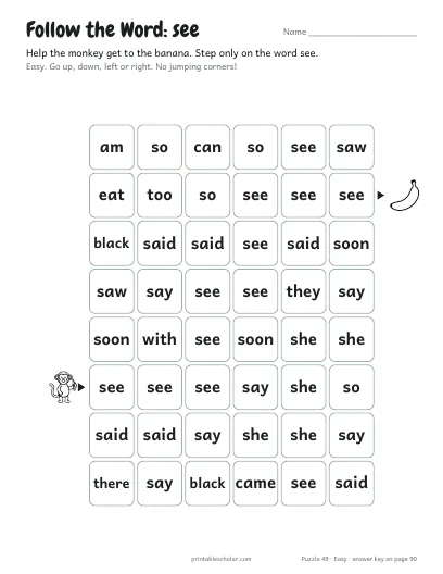 Follow the Word: see (Easy) preview