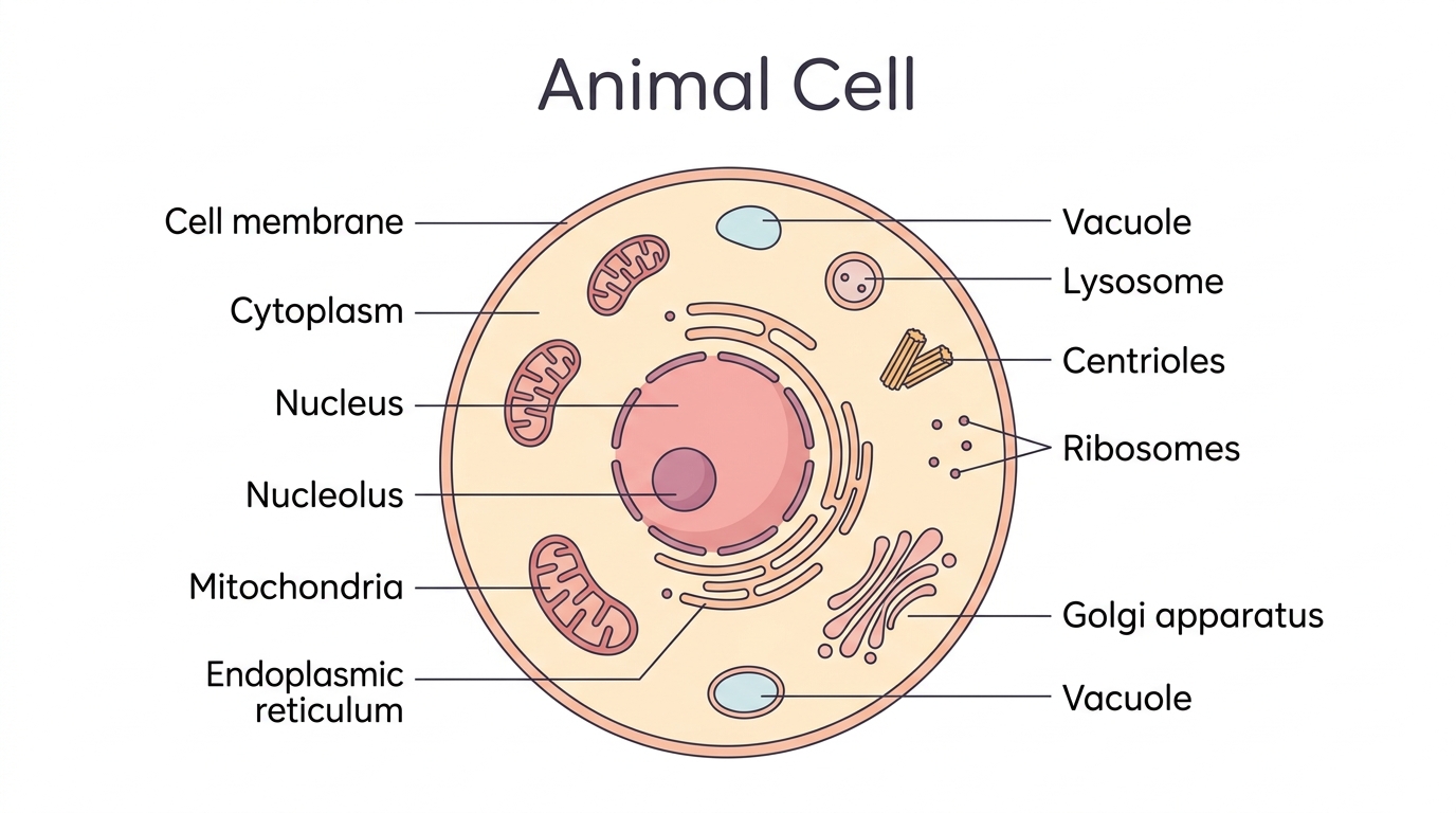 Animal cell diagram