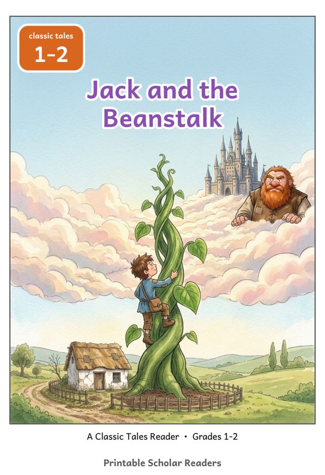 Jack and the Beanstalk grades 1-2 reader cover