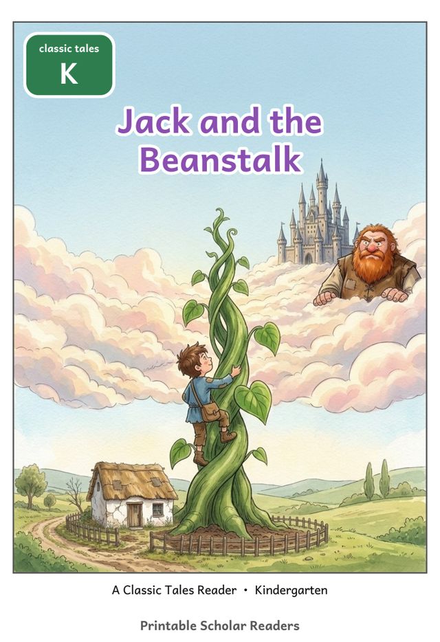 Jack and the Beanstalk kindergarten reader cover