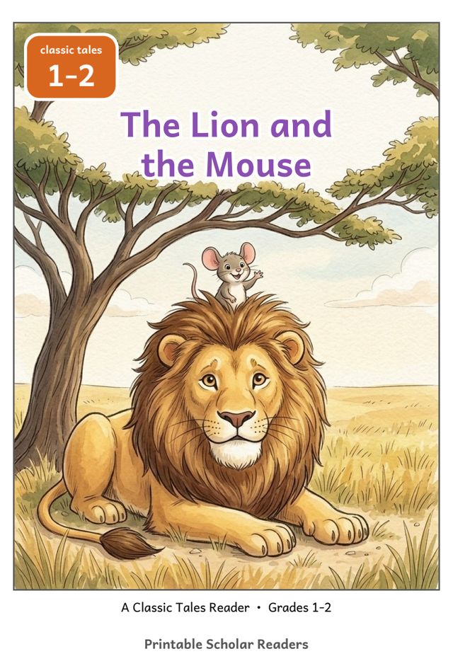 The Lion and the Mouse grades 1-2 reader cover