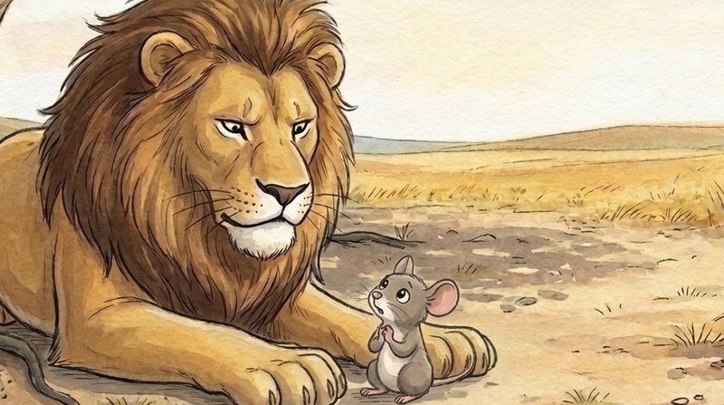 The Lion and the Mouse: Oh, please, Your Majesty! Please let me go! said the mouse. If you let me go, I promise I’