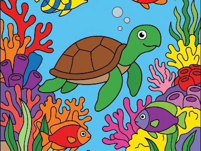 Ocean color by number - standard