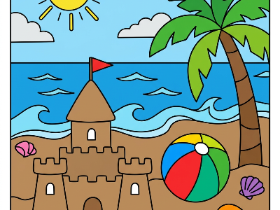 Summer color by number - standard