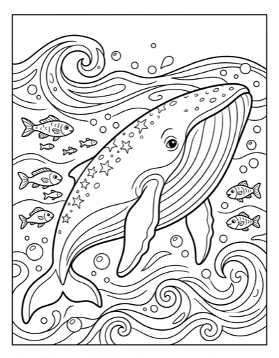 Ocean animal coloring page