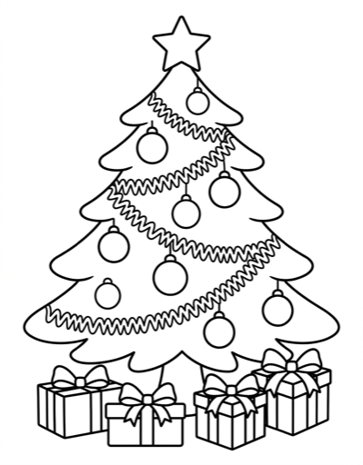 Christmas coloring page