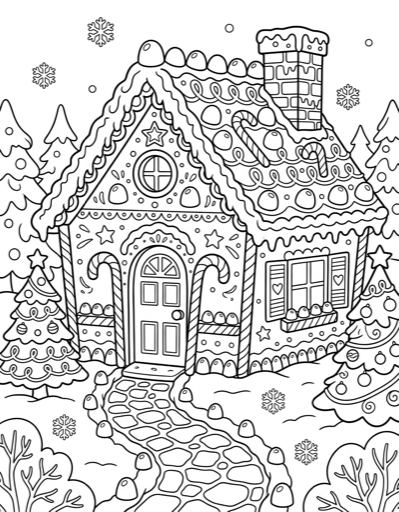 Christmas coloring page