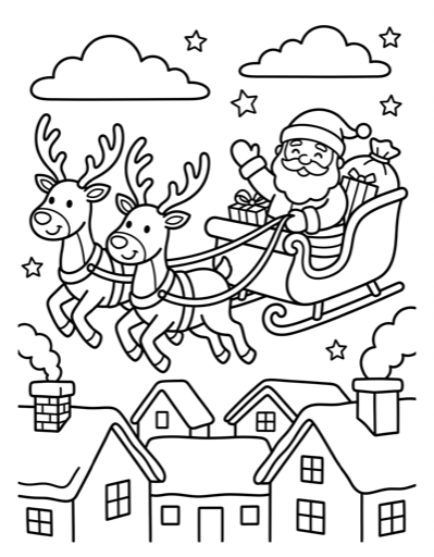 Christmas coloring page