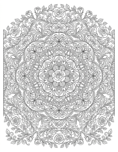 Mandala coloring page