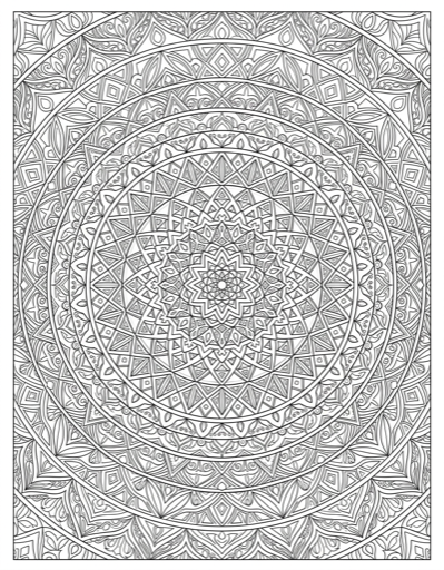 Mandala coloring page