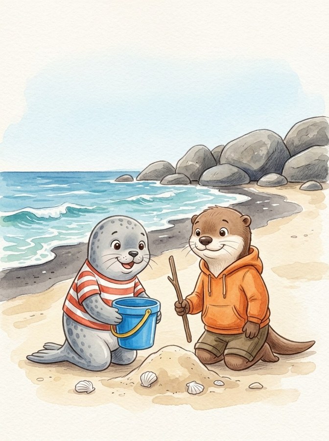 A Safe Sand Fort illustrated mini-book cover