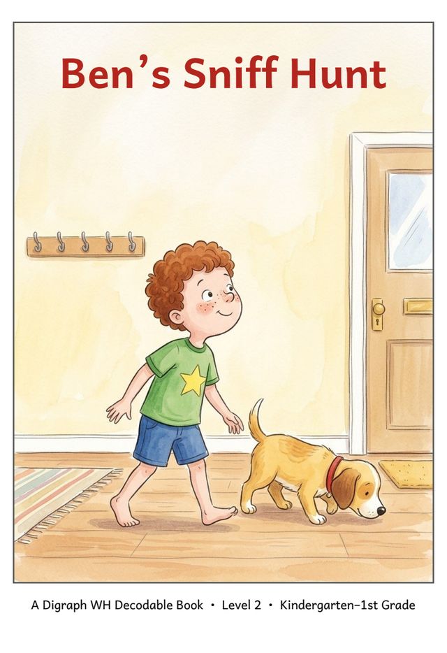 Ben's Sniff Hunt printed mini-book cover