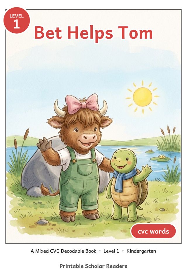 Bet Helps Tom printed mini-book cover