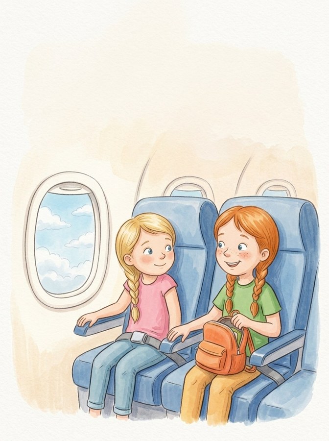 Beth's First Airplane Ride illustrated mini-book cover