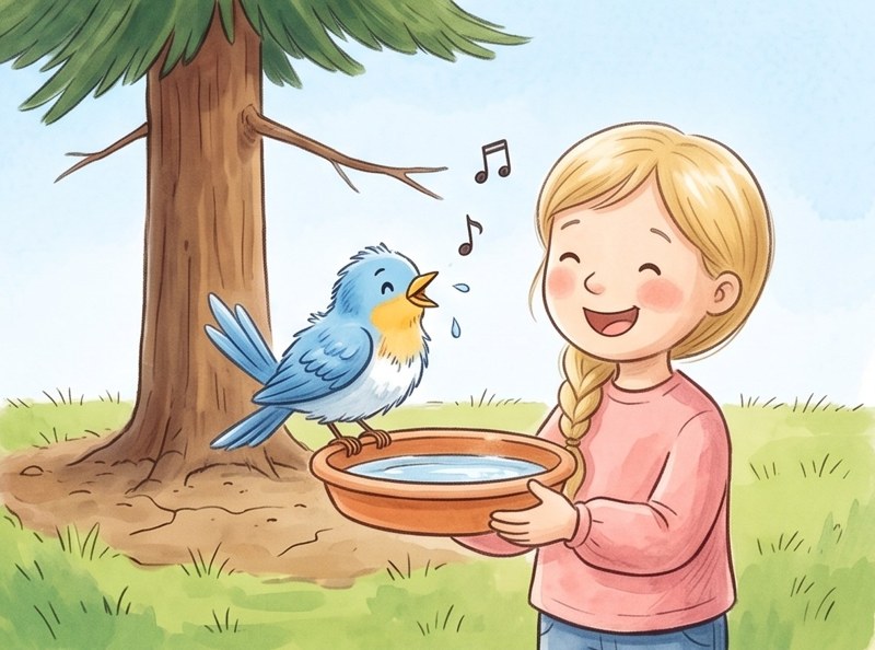 Beth's Thirsty Bird, page 8