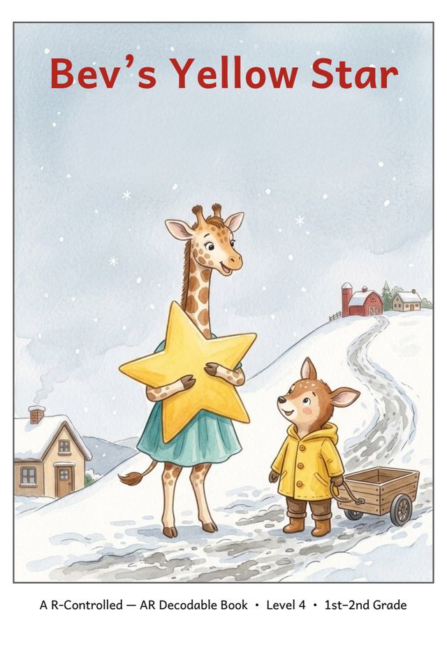 Bev's Yellow Star printed mini-book cover