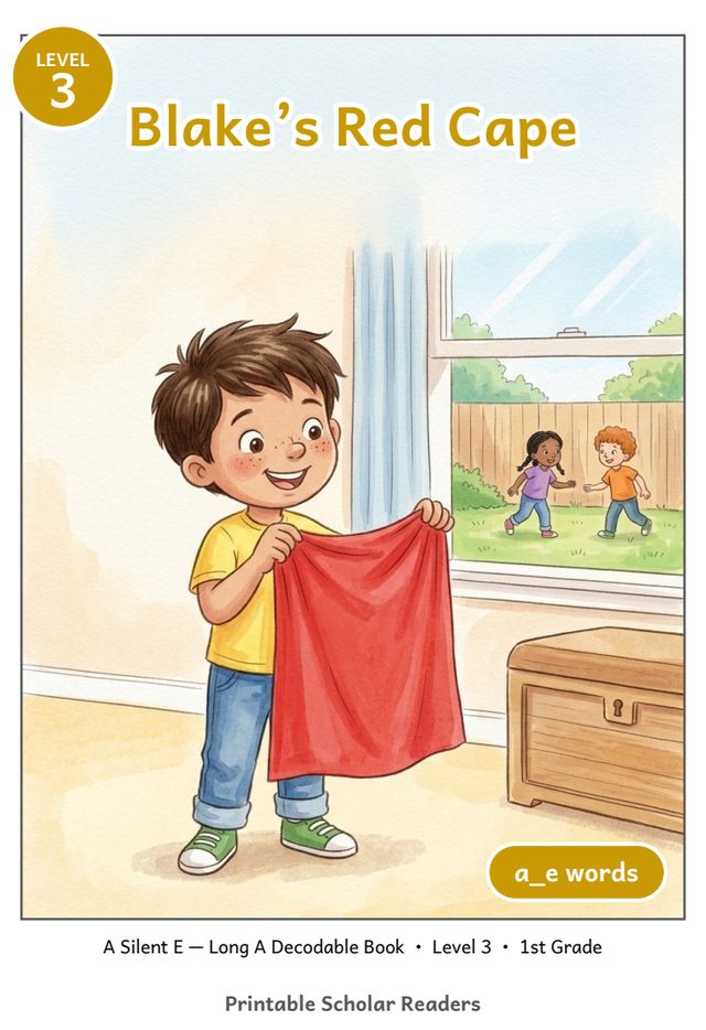 Blake's Red Cape printed mini-book cover
