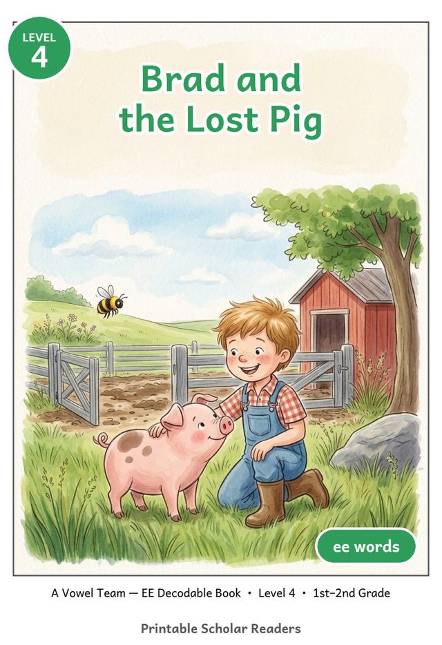 Brad and the Lost Pig printed mini-book cover