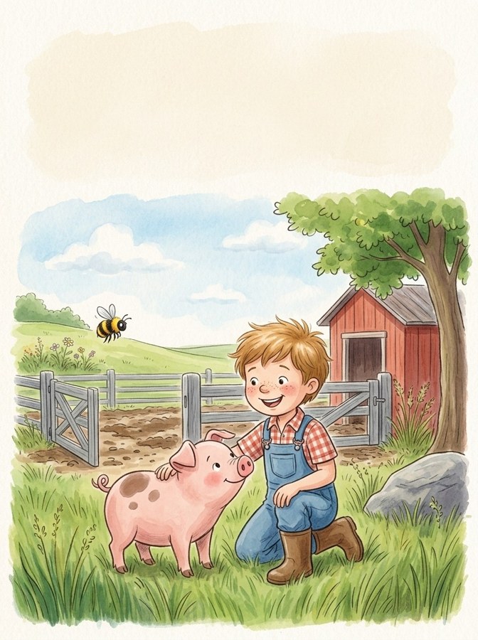 Brad and the Lost Pig illustration
