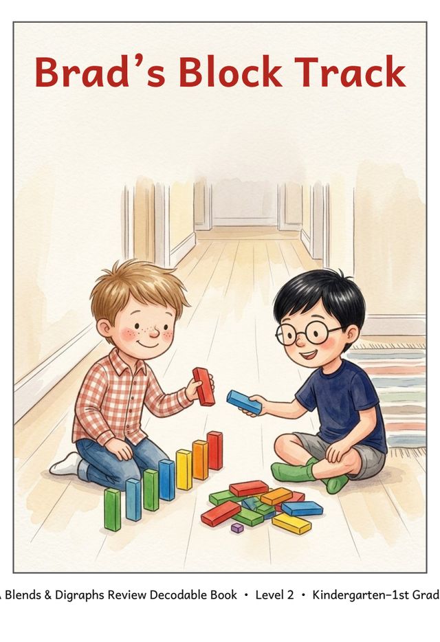 Brad's Block Track printed mini-book cover