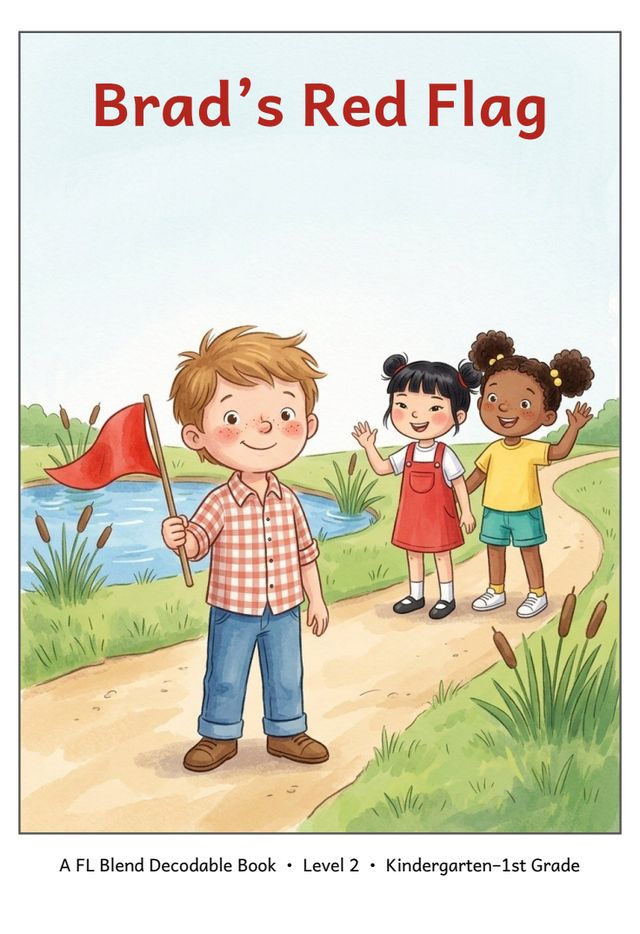Brad's Red Flag printed mini-book cover