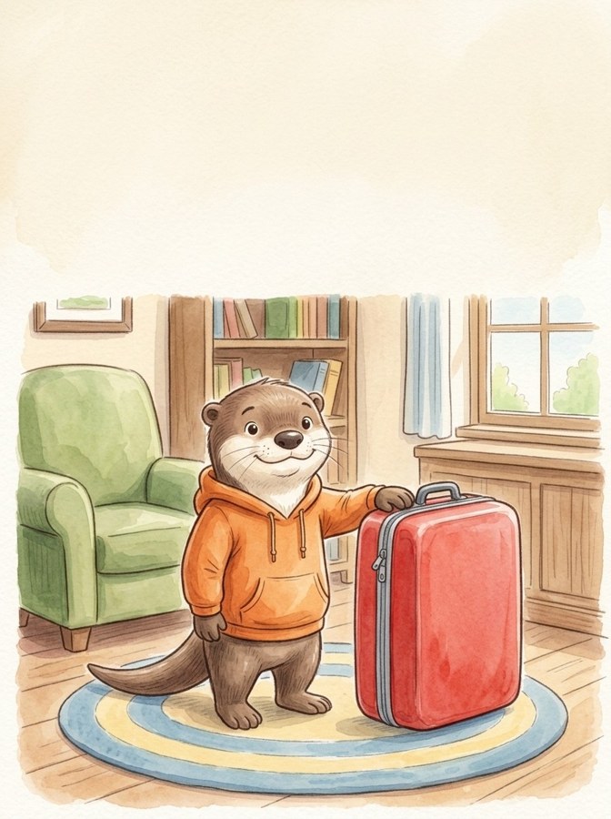 Bret's Fat Suitcase illustrated mini-book cover