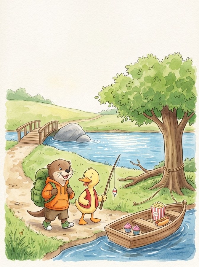 Bret's Fishing Trip illustration