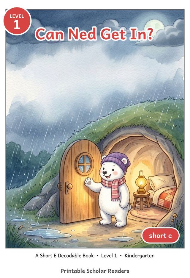 Can Ned Get In? mini-book cover
