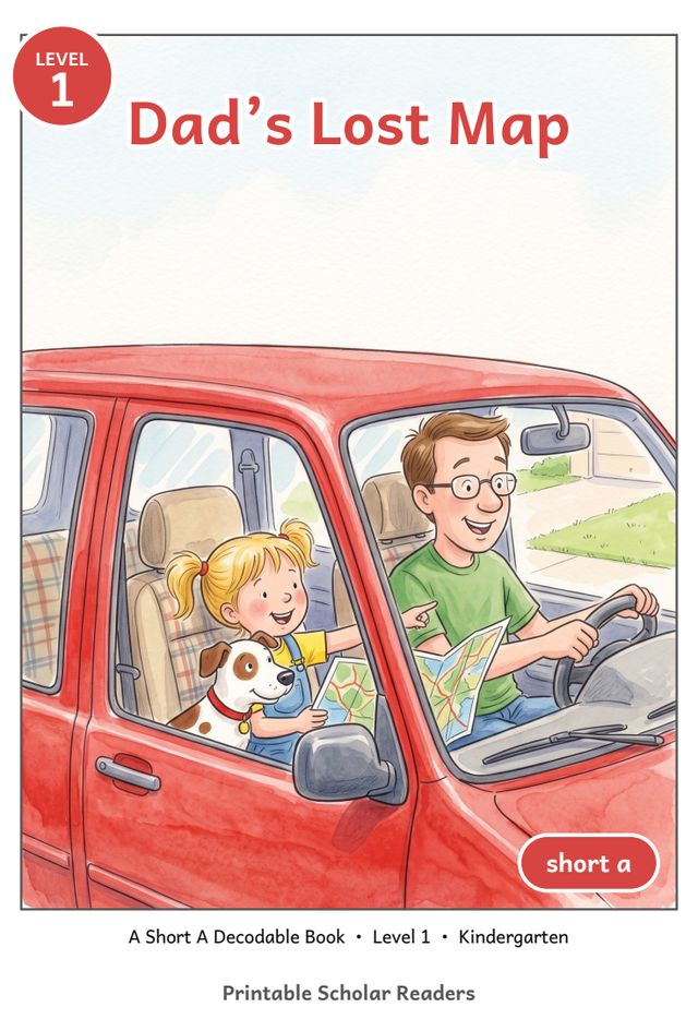 Dad's Lost Map printed mini-book cover