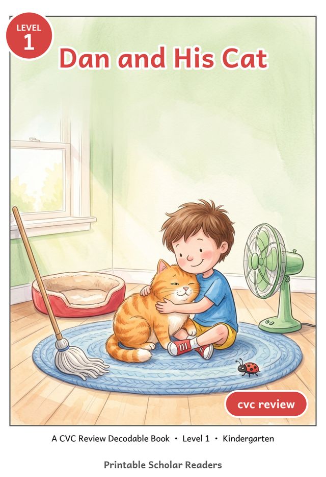 Dan and His Cat printed mini-book cover