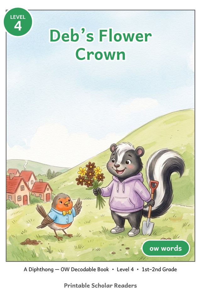 Deb's Flower Crown printed mini-book cover