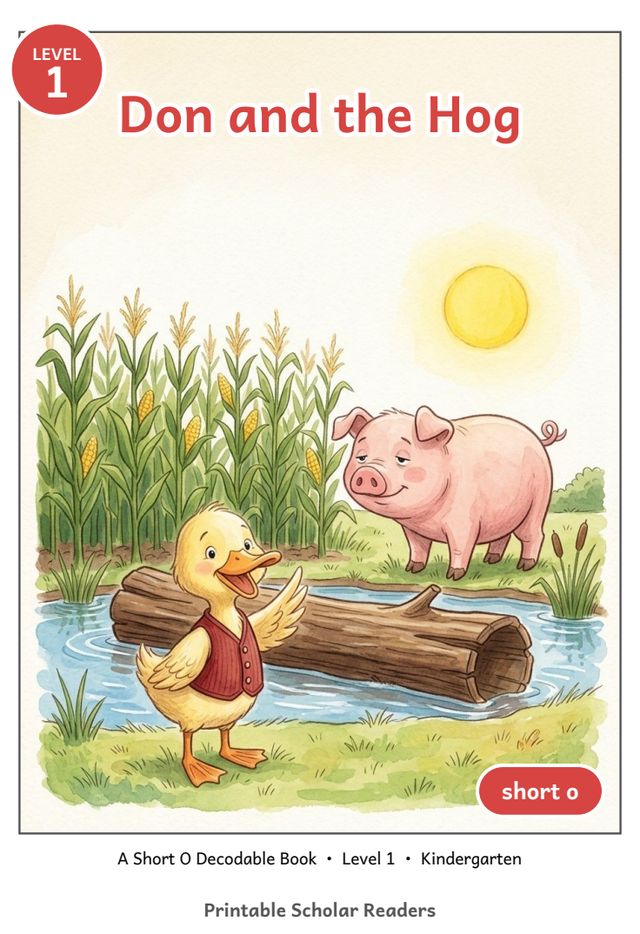Don and the Hog printed mini-book cover