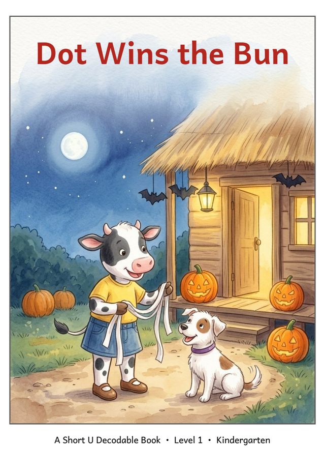 Dot Wins the Bun printed mini-book cover