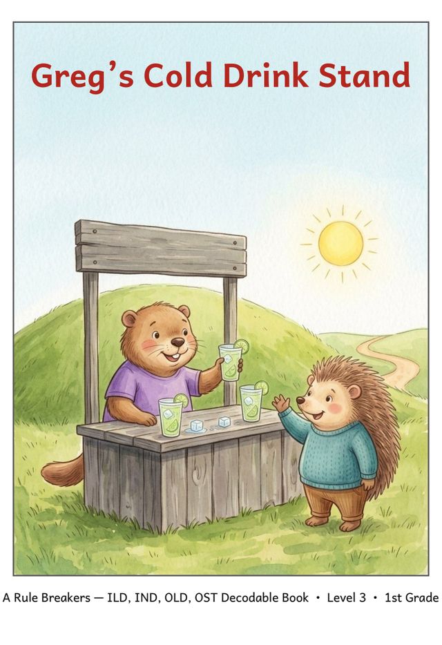 Greg's Cold Drink Stand printed mini-book cover
