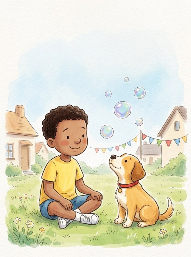 Gus and the Bubbles illustration