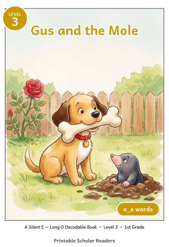 Gus and the Mole printed mini-book cover