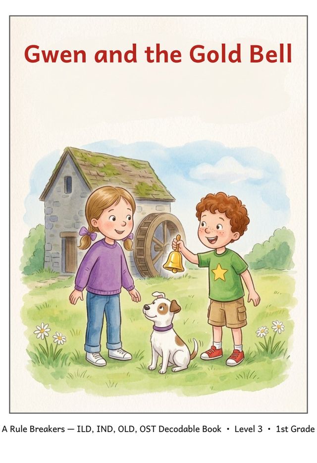 Gwen and the Gold Bell printed mini-book cover