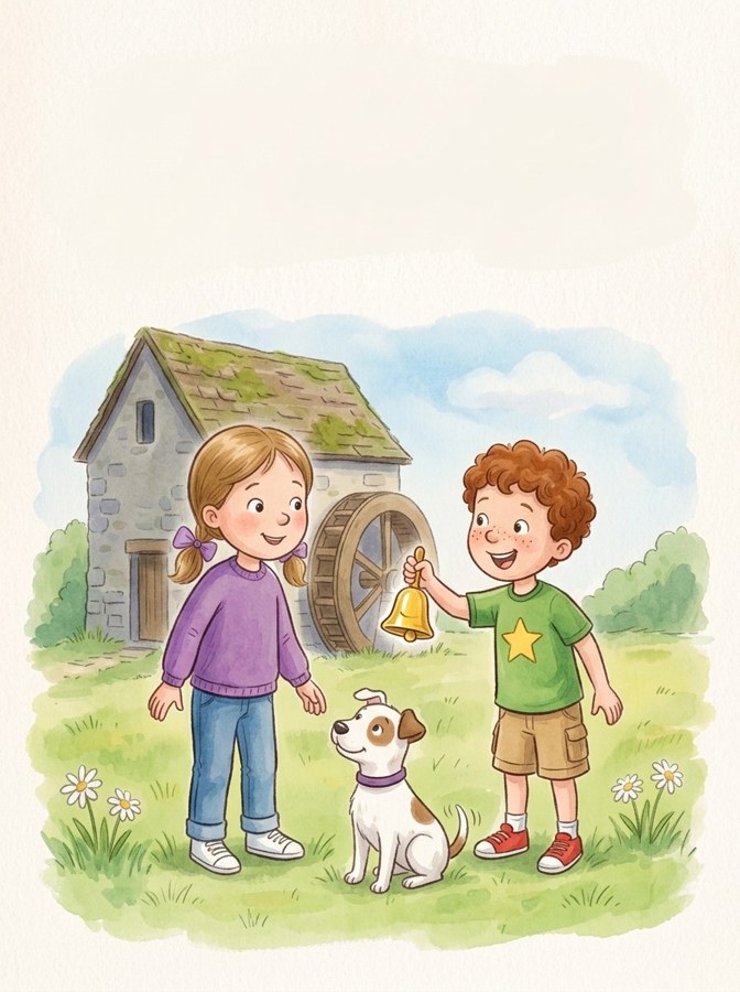Gwen and the Gold Bell illustrated mini-book cover