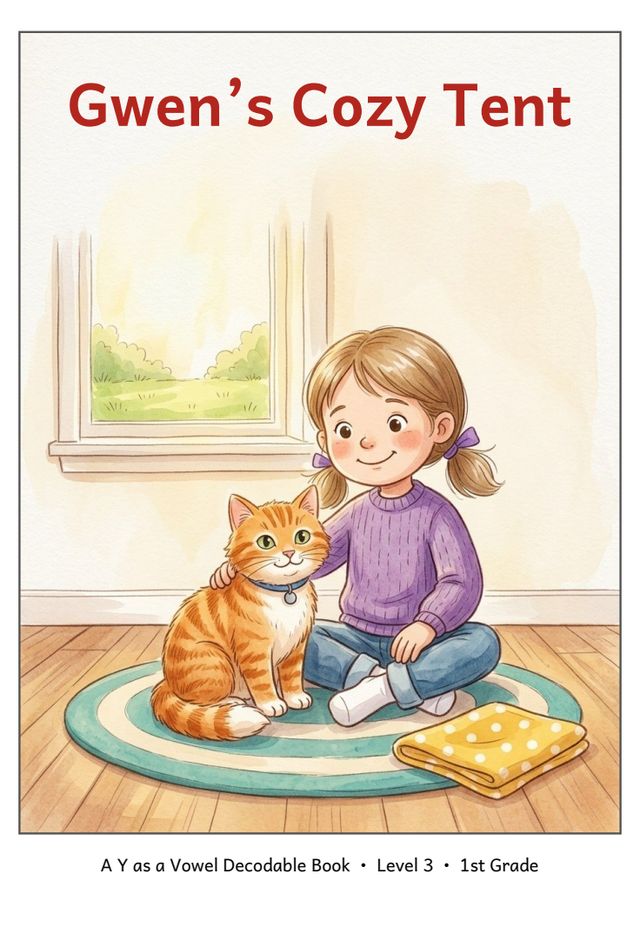 Gwen's Cozy Tent printed mini-book cover