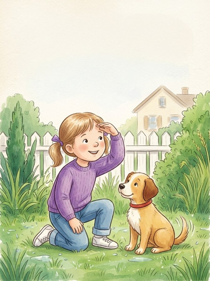 Gwen's Lost Purple Turtle illustration